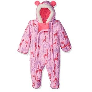 NWOT Wippette Baby Girls' Giraffe Snowsuit Pram
